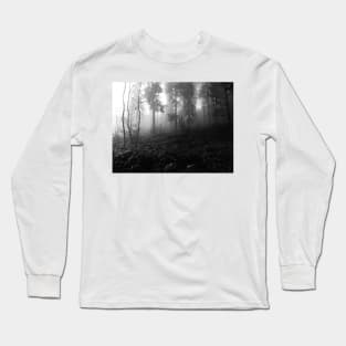 Dark and mysterious forest photo Long Sleeve T-Shirt